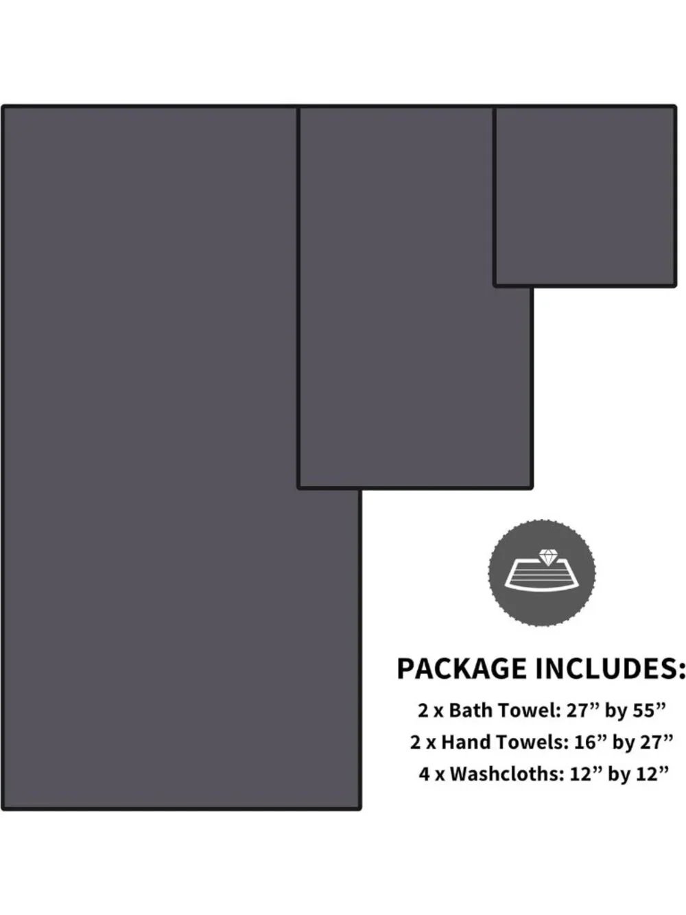 Ultra Soft 8-Piece Microfiber Towel Set - Bath, Hand & Wash Cloths, Highly